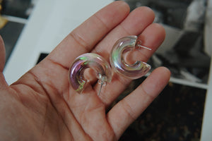 Clear Chunky Hoops